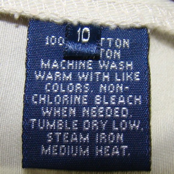 Ralph Lauren Sport Khaki Flat Front Shorts Size 10 - Picture 5 of 5